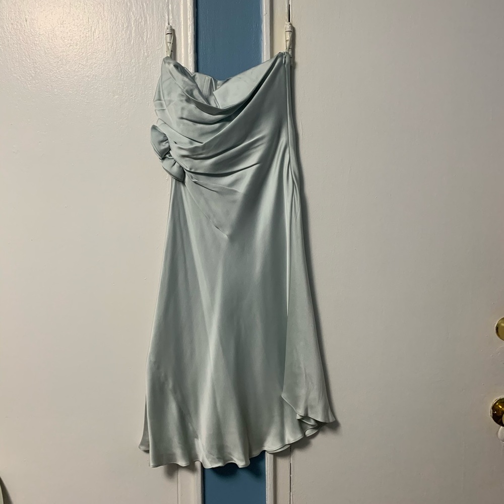 Pale blue BR silk dress